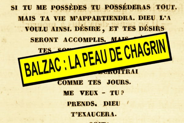 « La peau de chagrin » : retour sur le roman de Honoré de Balzac…