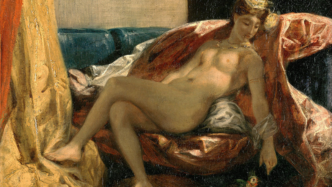 « Femme caressant un perroquet » (1827), Eugène Delacroix (2).
