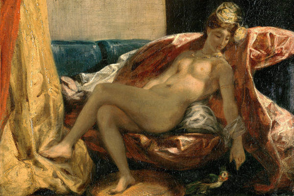 « Femme caressant un perroquet » (1827), Eugène Delacroix (3).