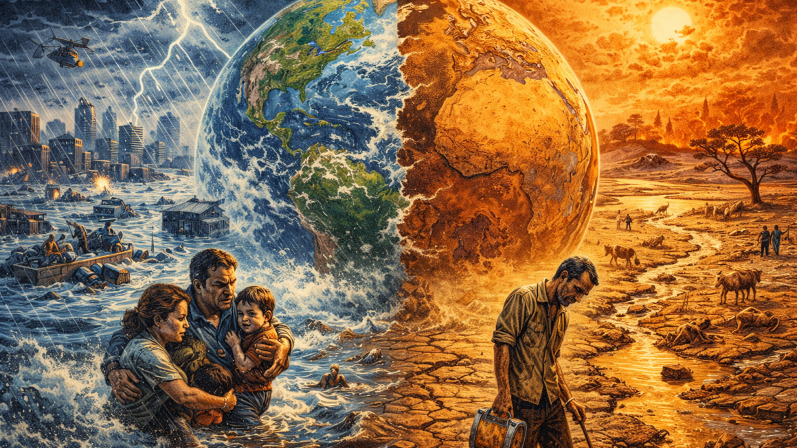 Trop d’eau d’un côté et pas assez de l’autre !