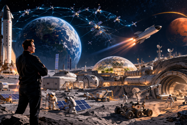 Plans d’Elon Musk pour le futur : Regardons d’abord vers la Lune et nous y verrons un peu plus clair !