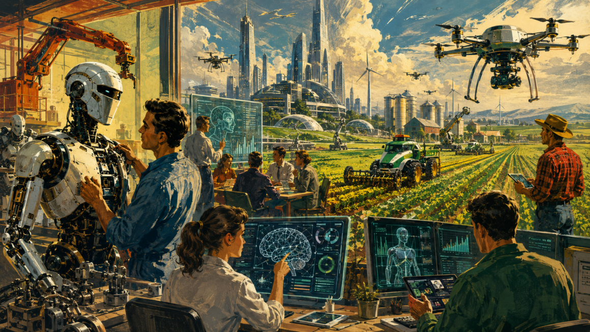 Certains métiers pourraient naître autour des technologies émergentes telles que l’IA, la robotique humanoïde et les technologies liées à l’agriculture…