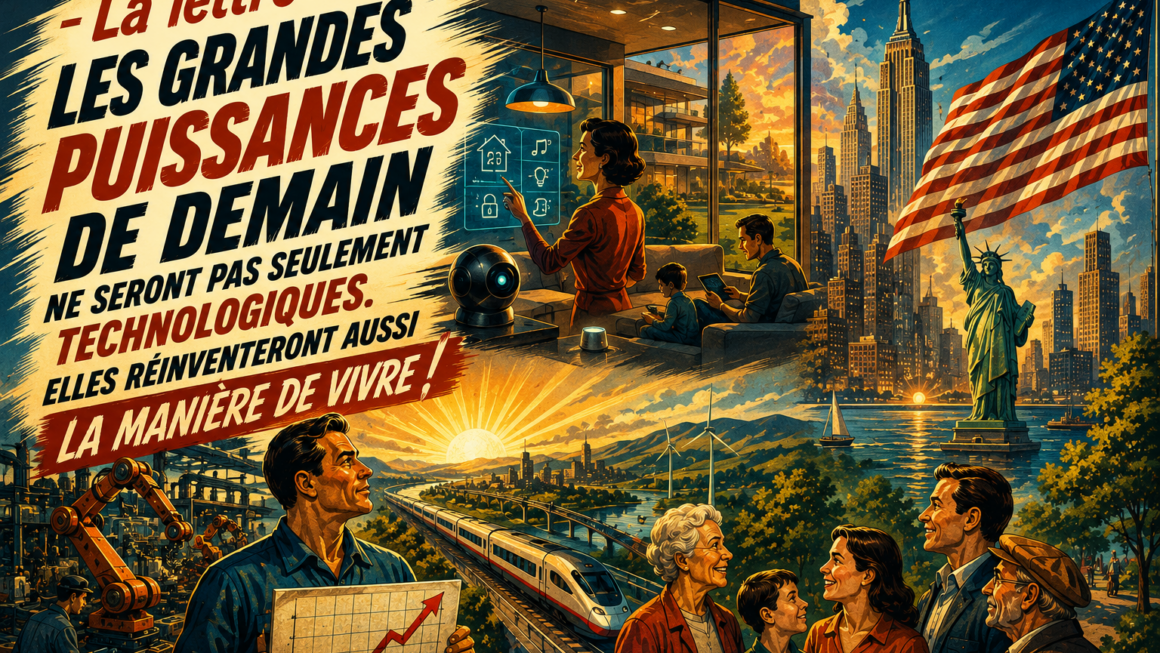 Les grandes puissances de demain ne seront pas seulement technologiques. Elles réinventeront aussi la manière de vivre !