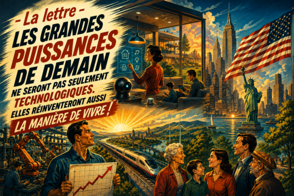 Les grandes puissances de demain ne seront pas seulement technologiques. Elles réinventeront aussi la manière de vivre !